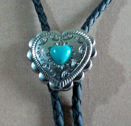Western bolo tie - b9#, silver