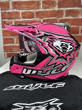 Wulfsport Pink Kids Child Motocross MX Helmet Motorbike Off Road 49-50cm Medium