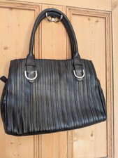 Black Leather Handbag with