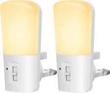 2 Pack LOHAS LED Plug in Night Lights, Brightness Adjustable 3000K, 1W, 5LM-80LM