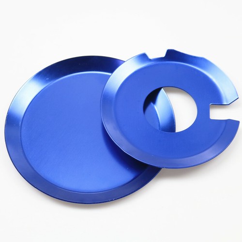 Blue aluminum motorcycles side - aluminum,