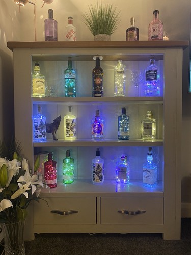 Led light bottle gin man - bottle,