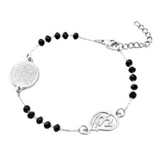 Black &Silver Beaded Charm