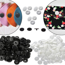 100 KAM SNAPS T3 T5 Size Poppers Push Buttons Fasteners Studs Craft Sewing