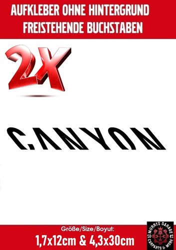 Canyon logo decal - 2x,