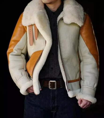 Men shearling aviator - b3,
