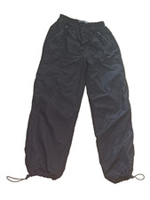 Ladies black cargo trousers