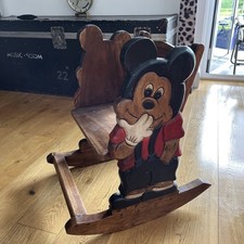 Vintage Mickey Mouse children’s rocking chair. Central London 