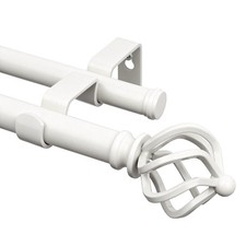 KAMANINA Double Curtain Rod 48