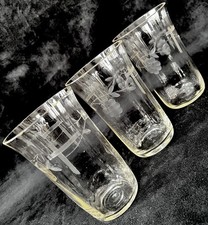 Edwardian Antique Etched Glass