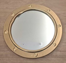 VINTAGE GOLD TONE PORTHOLE