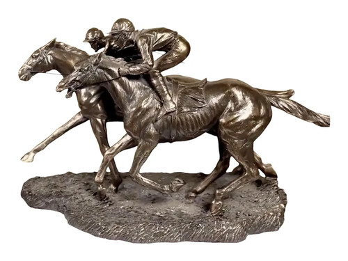 Two jockeys horse racing - horse,