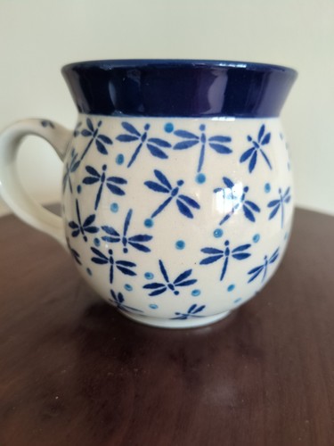 Polish pottery dragonfly - pottery,