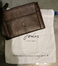 Joules CARTER Briwn Leather Bank Card Holder New & Unused  12cm x 8cm