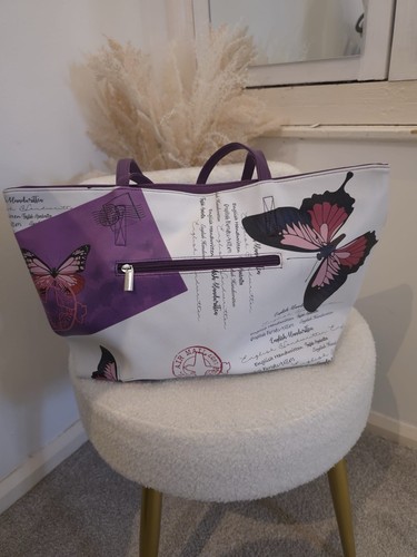 Ladies white purple - purple, nathalie