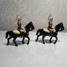 Vintage Wend-Al Toys England - Mounted British Parade Soldiers