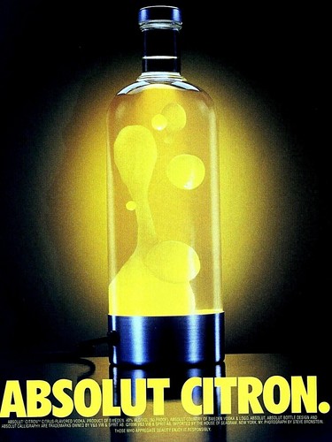 Absolut citron lava lamp light - absolut,