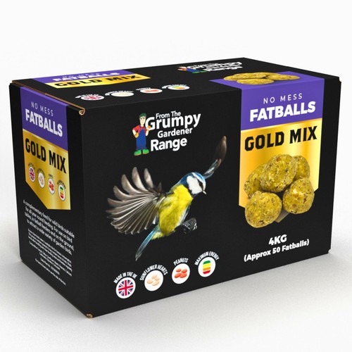 Grumpy gardener fat balls gold - fat,