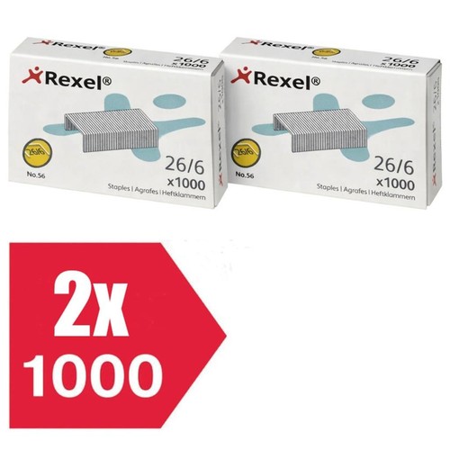 Rexel staples 6 steel - rexel, 26/6