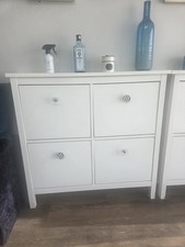 Ikea Shoes Storage Side Cabinet White