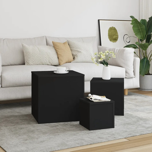 Three piece black engineered - black,