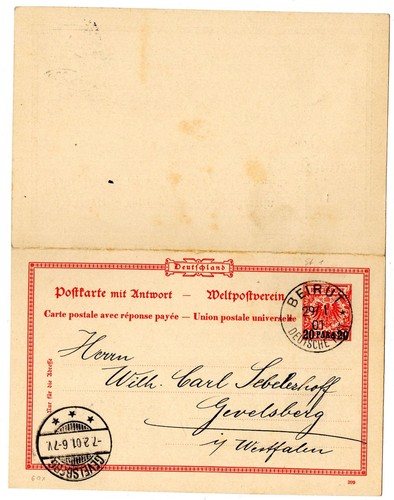 Turkey p6f a stamped - ga, p6f/a