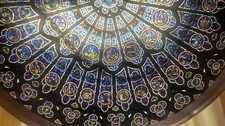 Vintage Stained Glass Notre