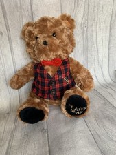 Fraser Christmas Bear Collectable Teddy Bear Plush with waistcoat and bow tie