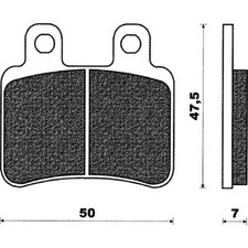 PAIR OF PADS FOR PEUGEOT 125