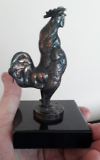 CROWING COCKEREL BRONZED METAL