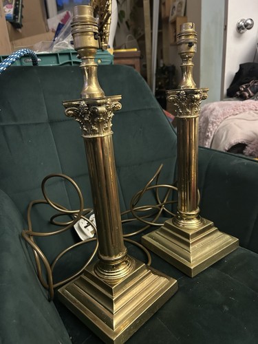 Pair antique corinthian - pair,