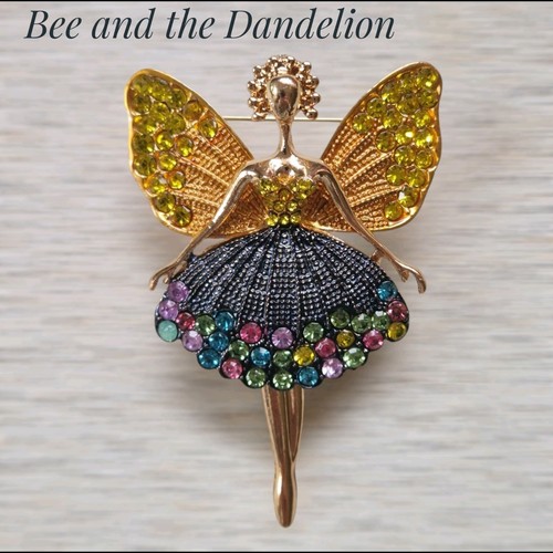 Rhinestone crystal fairy with - rhinestone,