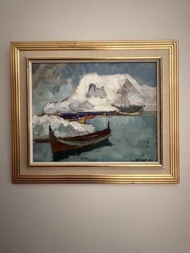 Original oil painting knut - painting,