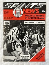 St. Mirren v I.F. Elfsborg -