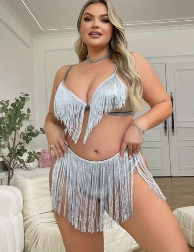 Pvc feel silver fringe - pvc,