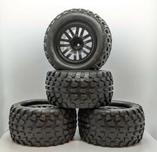 1/10 Truck Wheels 12mm Hex fitting. HSP, Acme, HPI Savage etc  Set of four. 