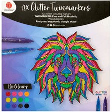 12pk Glitter Twinmarkers