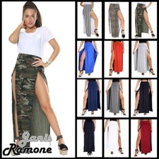 Womens Maxi Skirt Double Split