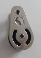 Seasure block single with hollow rivet 38mm stainless steel body