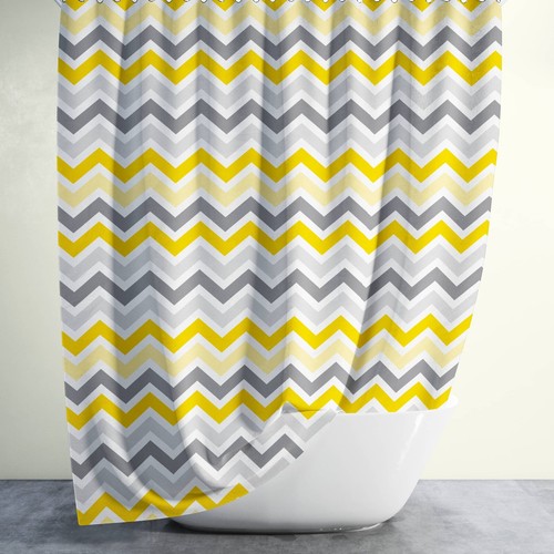 Bathroom fabric shower curtain - fabric,