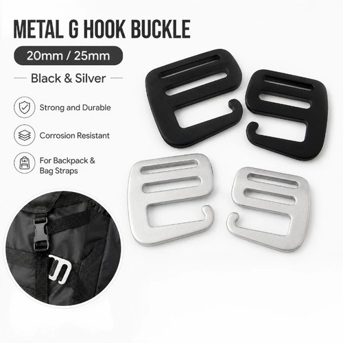 50pcs metal hook webbing - g,