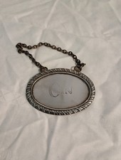 Vintage Gin Decanter Label /
