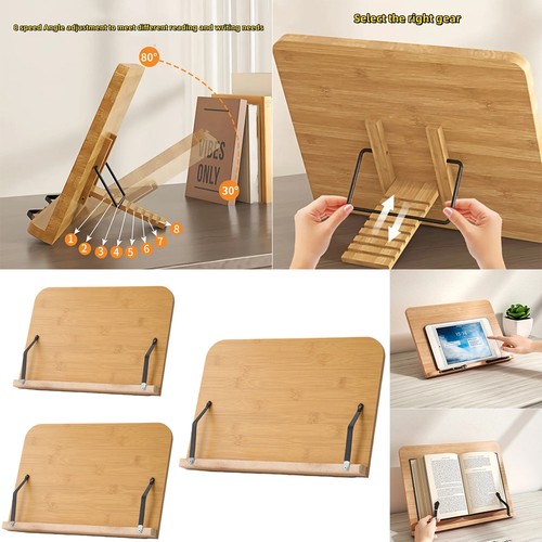 Wooden adjustable book stand - wooden,
