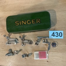 Rare Vintage SINGER Sewing Machine Accessories Tin Box with some accessories.430