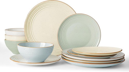 Jupiter plates and bowls set - plates,