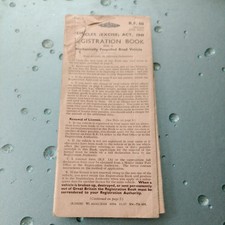 BMB President Tractor Logbook/ Registration Book/ Vintage Logbook 