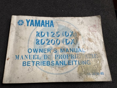 Genuine yamaha rd125dx - yamaha, rd200dx