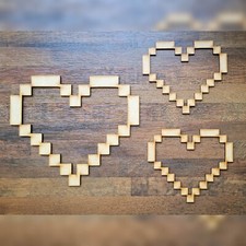 Wooden Large Cut Out Pixel