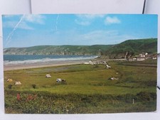 Vintage Postcard Newgale Sands & Beach Camping & Caravan Site 1960s Pembs Wales