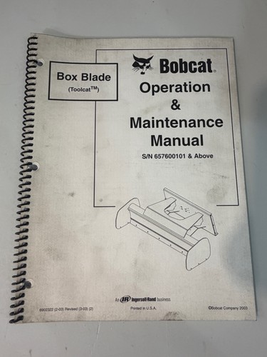 Bobcat toolcat box - bobcat,